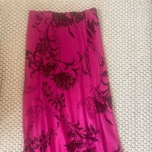Anthropologie silk Tilda midi skirt